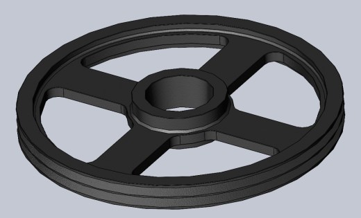 滑轮 SPA-400--stp三维 3d模型设计图缩略图